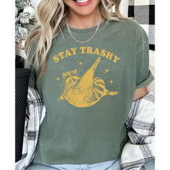 Stay Trashy Comfort Colors Shirt Funny Raccoon Shirt Funny Opossum Shirt Funny Skunk Tshirt Funny Meme Tee Funny Animal