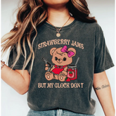 Strawberry Jams But My Glock Don’t Shirt Comfort Colors Funny Bear Shirt Funny Meme Shirt LS901 - Physical