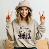 The Boo-tles Sweatshirt Witchy Halloween Tshirt,Classic Rock Lover Tee The Beatles Walking Across Shirt,SAS1703