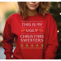 This Is My Ugly Christmas Sweater Comfort Colors Sweatshirt Ugly Christmas Sweatshirt Ugly Christmas Family Sweatshirt