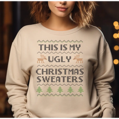 This Is My Ugly Christmas Sweater Comfort Colors Sweatshirt Ugly Christmas Sweatshirt Ugly Christmas Family Sweatshirt