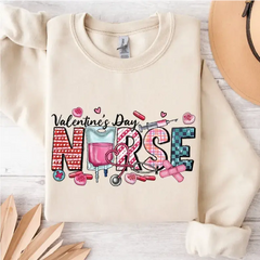 Valentines Day Nurse Sweatshirt Valentines Day Gift for Nurse SFS0124 - Physical