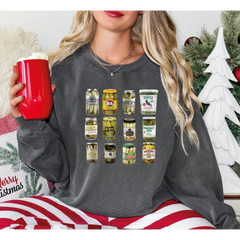 Vintage Style Canned Pickles Sweatshirt Canning Season Sweatshirt Pickle Lovers Sweatshirt Homemade Pickles Sweater