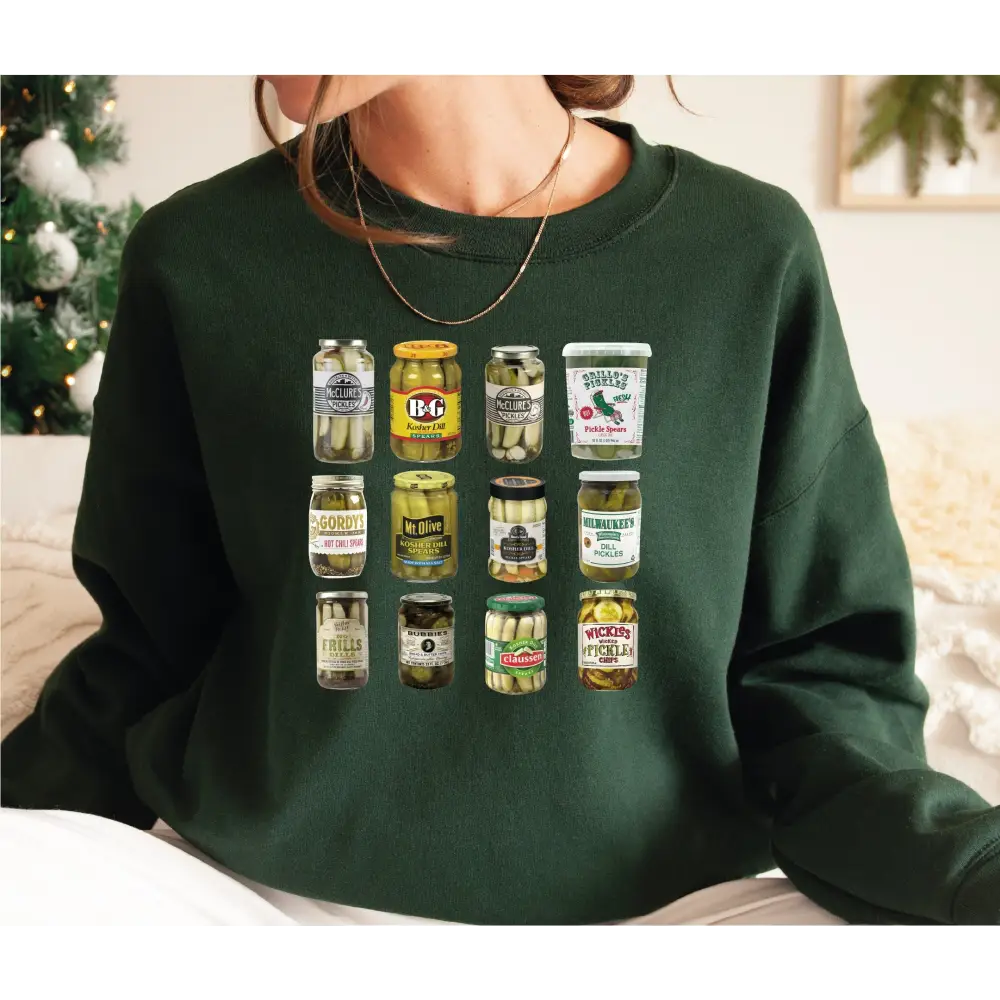 Vintage Style Canned Pickles Sweatshirt Canning Season Sweatshirt Pickle Lovers Sweatshirt Homemade Pickles Sweater