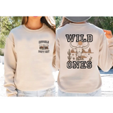 Vintage Wild Ones Sweatshirt Cowgirls Two Sided Whiskey Shirt Country Music Sweater Western,Cowgirls Don’t Cry Shirt