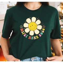 Wifey Mama Boss Shirt Retro Floral Mama T-shirt Mom Shirt for Mom for Mother’s Day Mama Graphic Tee Working Mom Gift