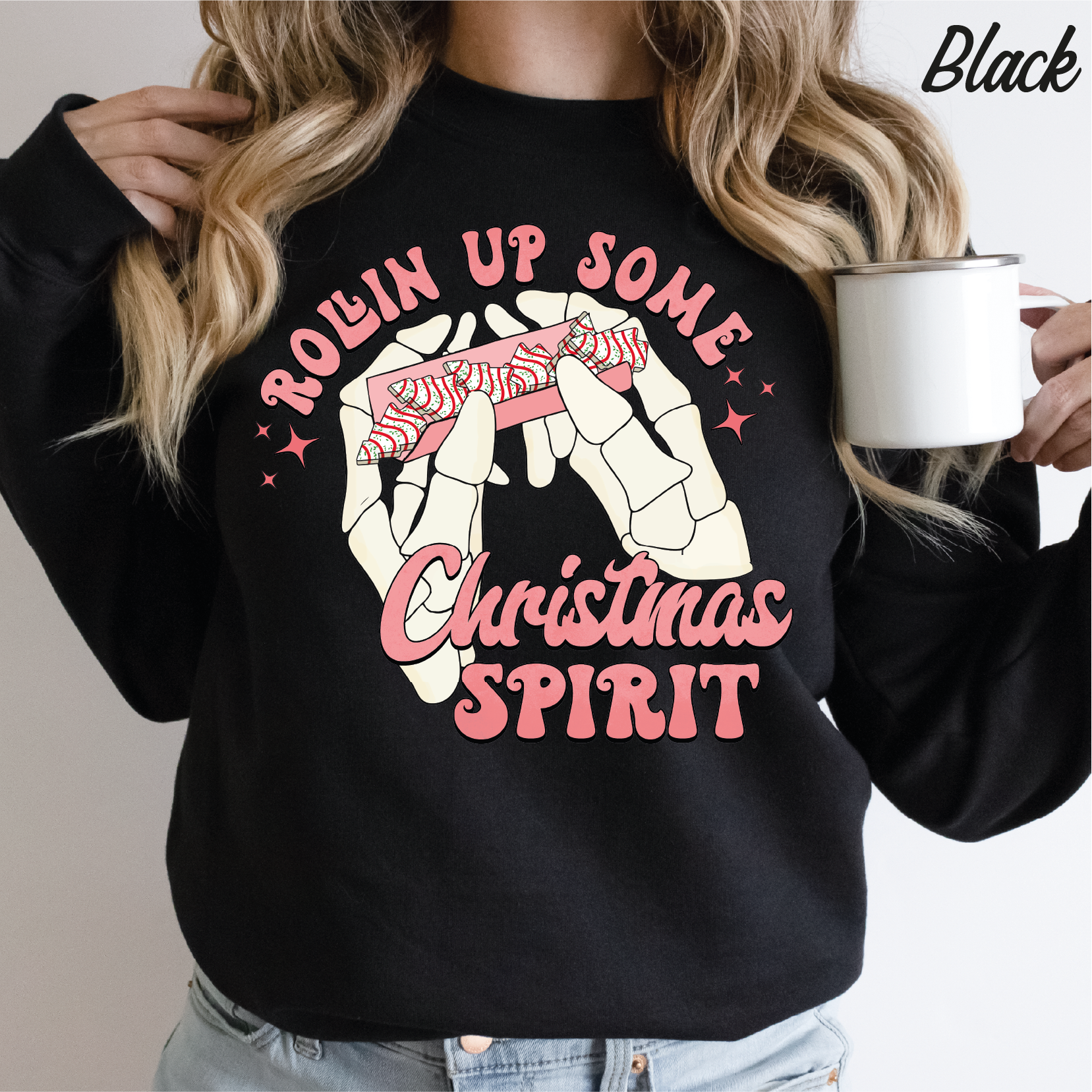 Rolling Up Some Christmas Spirit Sweatshirt Gift for Her Christmas Gift Sweatshirt Christmas Sweatshirt For Mom