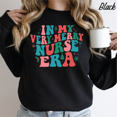 Christmas Gift For Nurse Sweatshirt Nurse Era Christmas Gift Sweatshirt Xmas Nurse cstmzn-chrstms-005