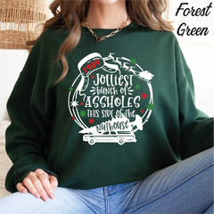 Jolliest Bunch Of Christmas Sweatshirt Funny Christmas Sweatshirt cstmzn-chrstms-009