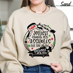 Jolliest Bunch Of Christmas Sweatshirt Funny Christmas Sweatshirt cstmzn-chrstms-009