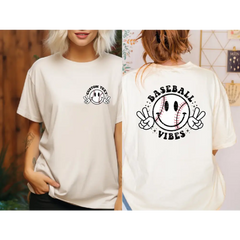 Comfort Colors Custom Baseball Vibes Shirt Baseball Mom Shirt Custom Baseball Vibes Shirt Game Day Shirt LS941