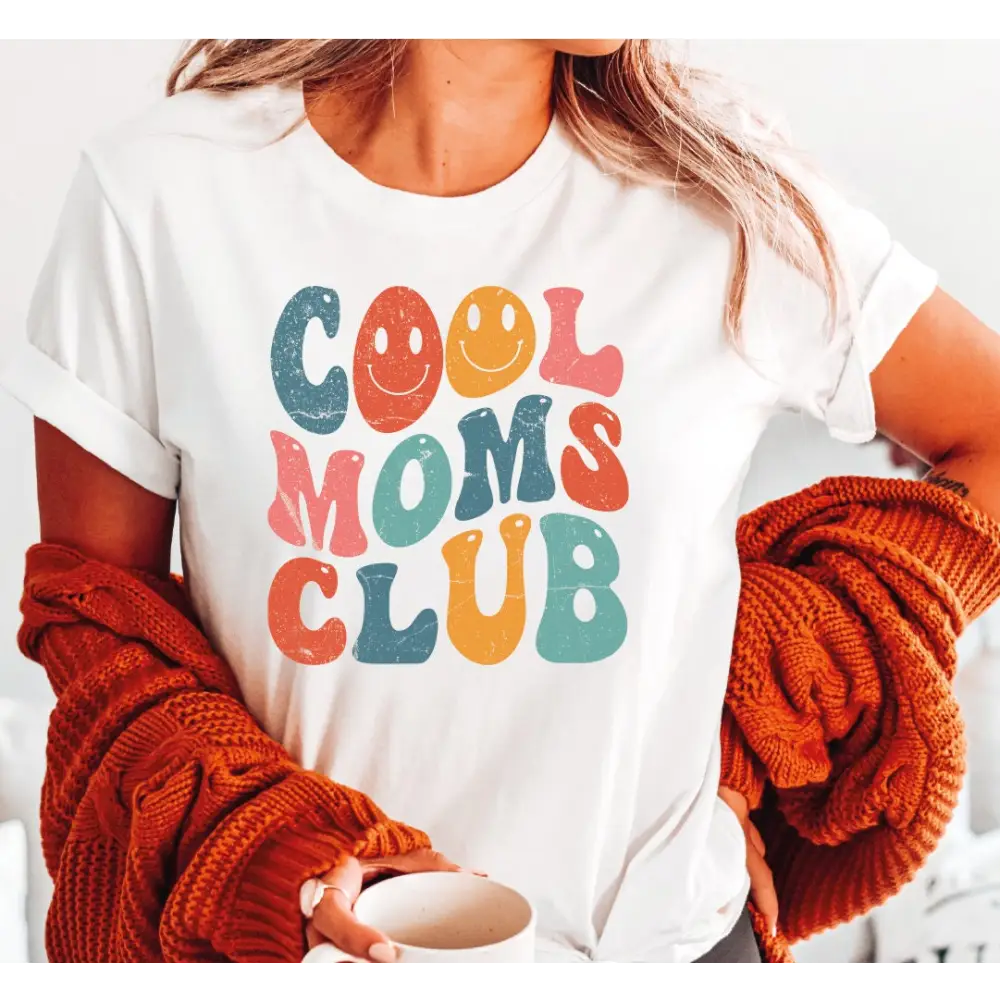 Cool Moms Club Shirt Cool Mom Shirt Cool Mom Tee Retro Mom Tshirt LS328 - Physical