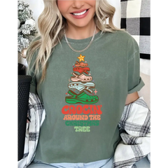 Crocin Around the Christmas Tree Comfort Colors Shirt Funny Christmas Shirt Crocs Christmas Tree Shirt,Christmas Youth