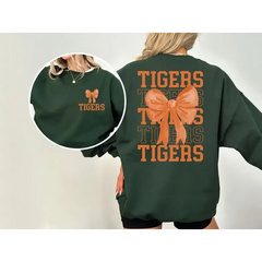 Custom Team Mascot Sweatshirt Game Day Sweatshirt Bow Mascot Sweatshirt Footbal Team Sweatshirt Cheer Mascot L058