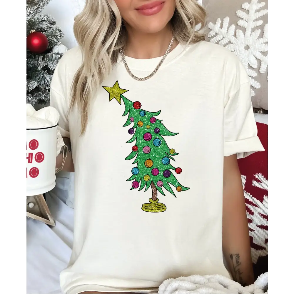 Cute Christmas Tree Comfort Colors Shirt Trendy Christmas Tree Shirt Christmas Holidays Gifts Christmas Shirt Holiday