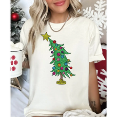 Cute Christmas Tree Comfort Colors Shirt Trendy Christmas Tree Shirt Christmas Holidays Gifts Christmas Shirt Holiday