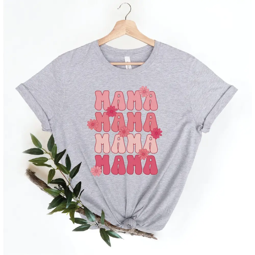 Cute Mom Shirts Mama Tshirt Mothers Day Gift Mama Shirt Heart Cute Mama Gift for Mothers Day LS093 - Physical