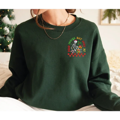 Dead Inside But Jolly AF Sweatshirt Christmas Gift Sweatshirt Funny Christmas Tees,Christmas Holly Spirit,Christmas