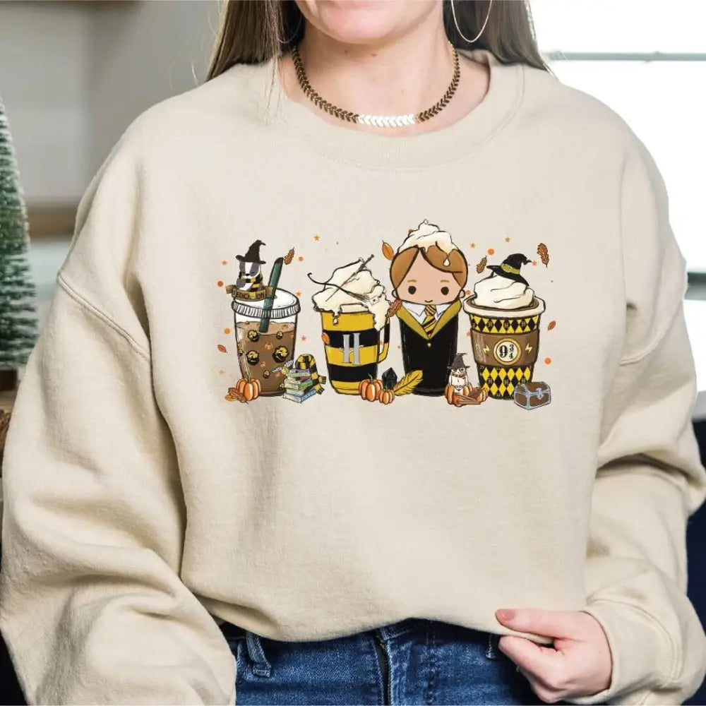 Fall Coffee Sweatshirt Coffee Sweater Pumpkin Spice Latte Hoodie SAS412 - Physical