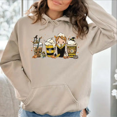 Fall Coffee Sweatshirt Coffee Sweater Pumpkin Spice Latte Hoodie SAS412 - Physical