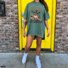 Feral Girl Halloween Comfort Colors T-Shirt,Fall Season Pumpkin Season,Retro Halloween Season Shirt Halloween