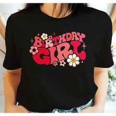 Floral Birthday Girl Shirt Girls Birthday Party Birthday Girl Tshirt Birthday Shirt Gift For Birthday Birthday Girl