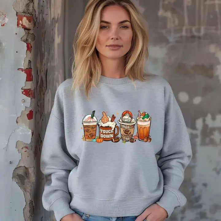 Football Coffee Cup Fall Season Sweatshirt Pumpkin Scarecrow Tshirt Happy Fall Yall Shirt,pumpkin Season SAS1708