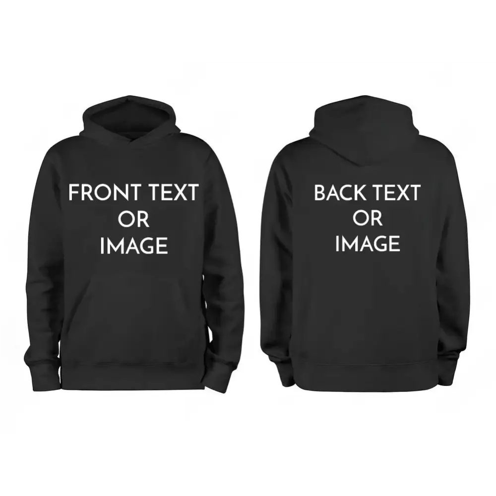 Front & Back Custom Hoodie - Physical