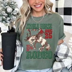 Giddy Up Jingle Horse Pick Up Your Feet Comfort Colors Shirt Western Christmas Shirt Western Christma Family Shirt