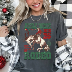 Giddy Up Jingle Horse Pick Up Your Feet Comfort Colors Shirt Western Christmas Shirt Western Christma Family Shirt