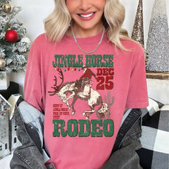 Giddy Up Jingle Horse Pick Up Your Feet Comfort Colors Shirt Western Christmas Shirt Western Christma Family Shirt