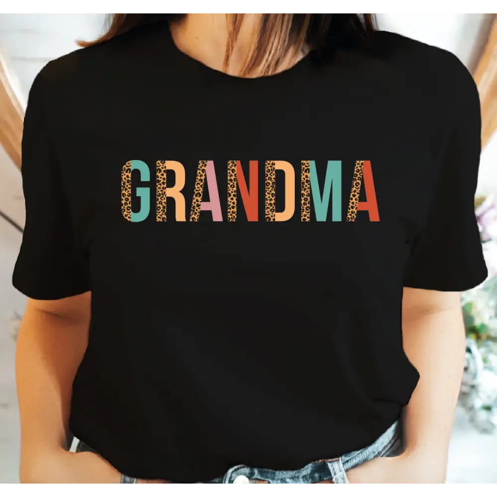 Grandma Shirt Grandma T-shirts Leopard Grandma Tee Retro Grandma Tshirt Gifts For Grandma Mother’s Day gift