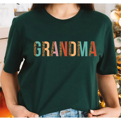 Grandma Shirt Grandma T-shirts Leopard Grandma Tee Retro Grandma Tshirt Gifts For Grandma Mother’s Day gift