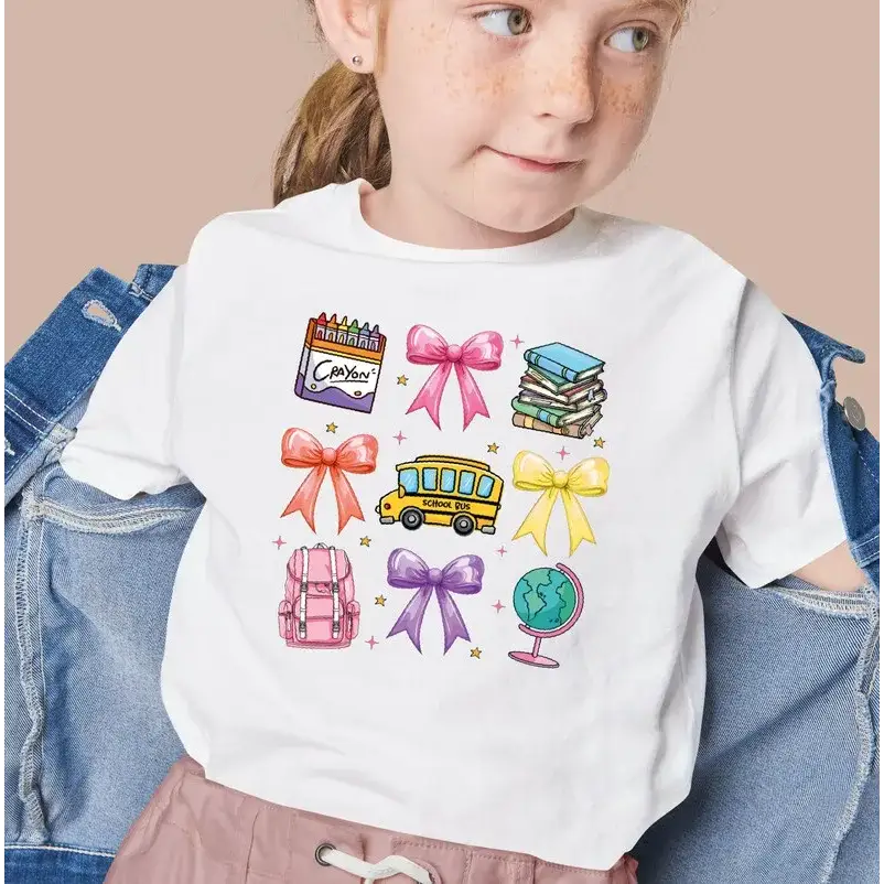 Happy First Day of School Shirt Hello Pre-K Shirt Back to School For Girls Shirt First Day of School Girls Shirt L029