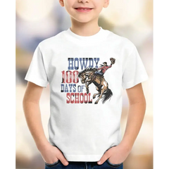 Howdy Days Of School Shirt Western 100th Of School Shirt 100 Days Of School Celebration Teacher Tee Student Shirt LS819