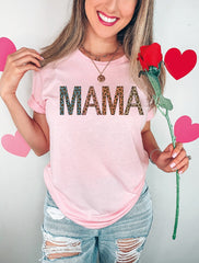 Leopard Mama Mimi Mini Shirt Gift For New Grandma Gift for Mommy Mimi Life Shirt Mothers Day Tshirt Gift For Nana LS033