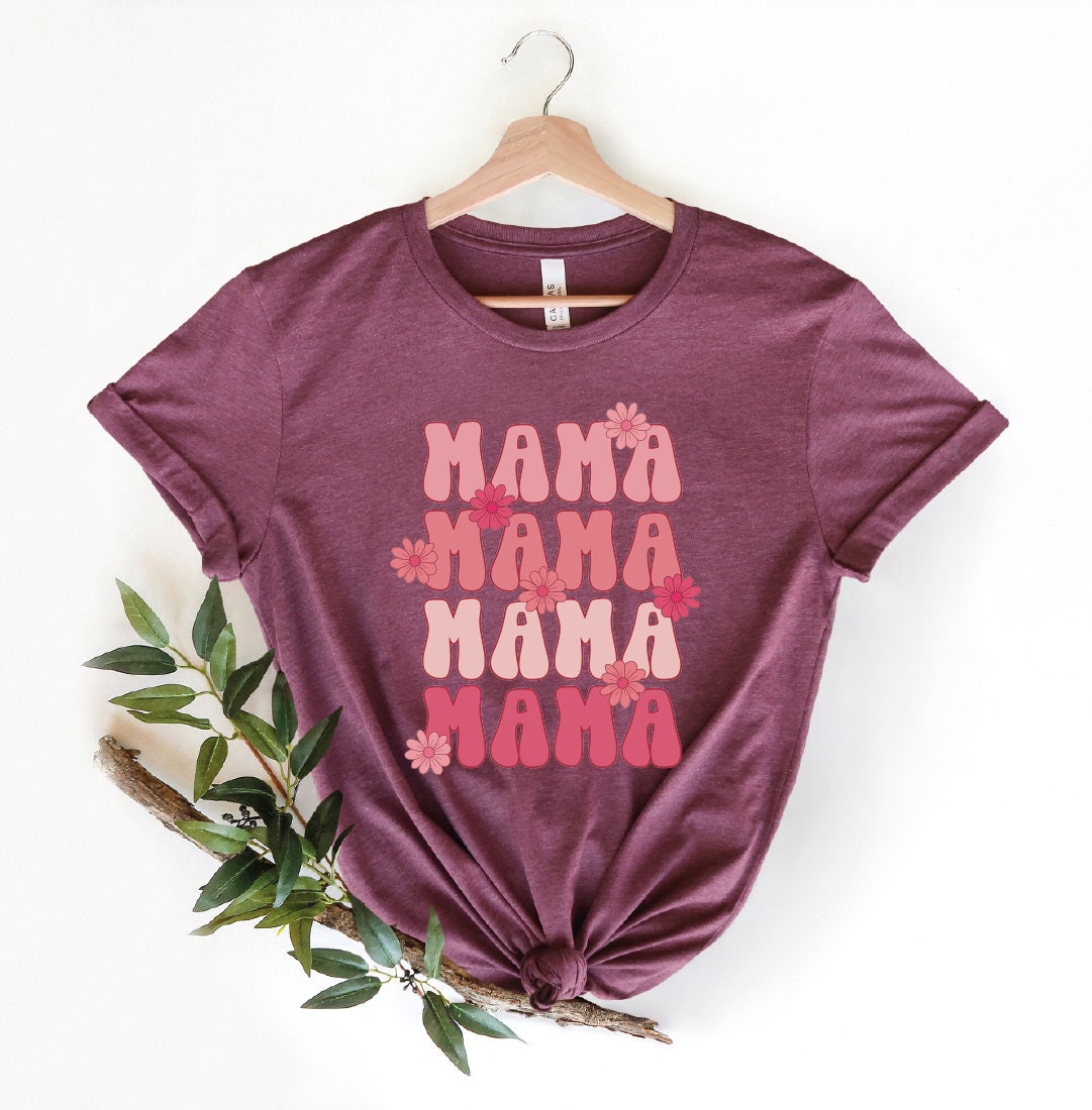 Cute Mom Shirts Mama Tshirt Mothers Day Gift Mama Shirt Heart Cute Mama Gift for Mothers Day LS093