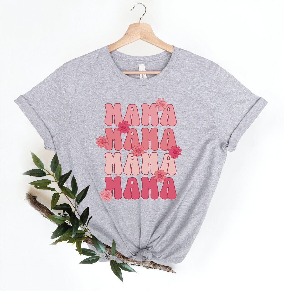 Cute Mom Shirts Mama Tshirt Mothers Day Gift Mama Shirt Heart Cute Mama Gift for Mothers Day LS093