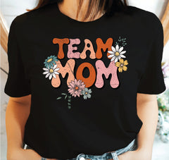 Retro Team Mom Shirt Sport Mom Shirt Mom Life Mom Squad Best Mom Team Mom Gift Football Team Mom Baseball Mama Tee LS204