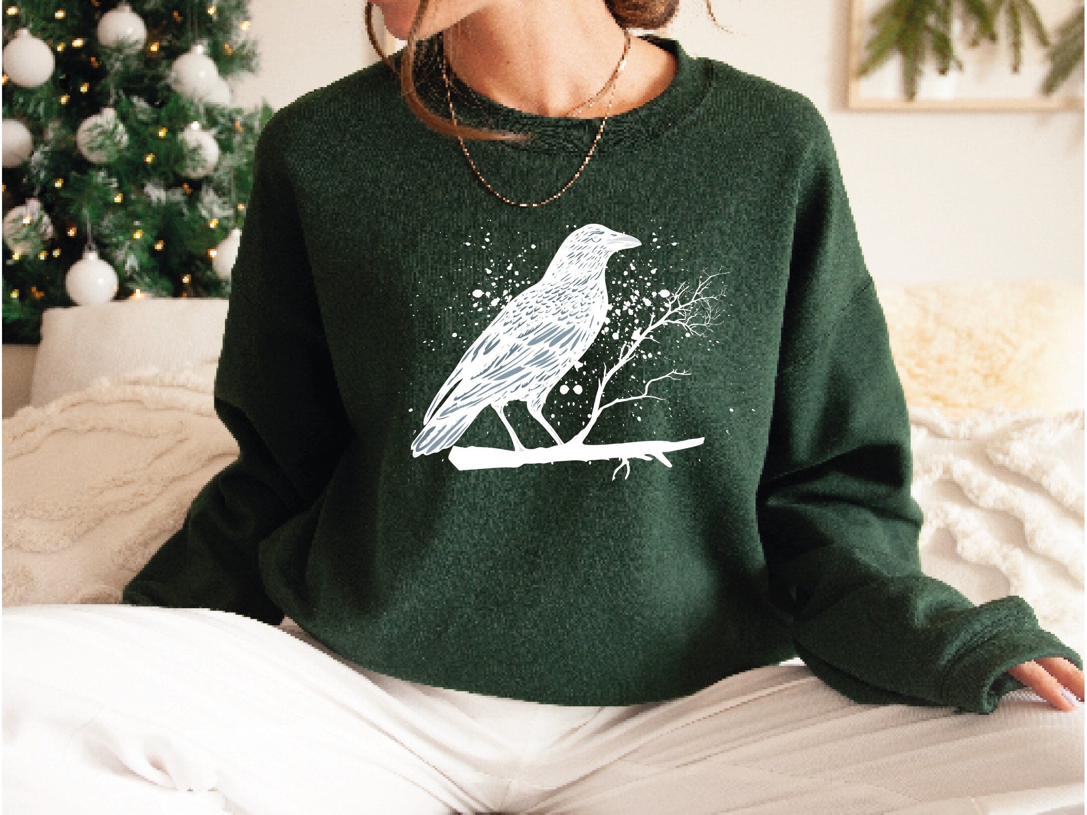 Raven Sweatshirt Compass Sweater Crow Tee Raven In The Sky Raven Murder Attempt Sweatshirt Gothic Raven Shirt G113