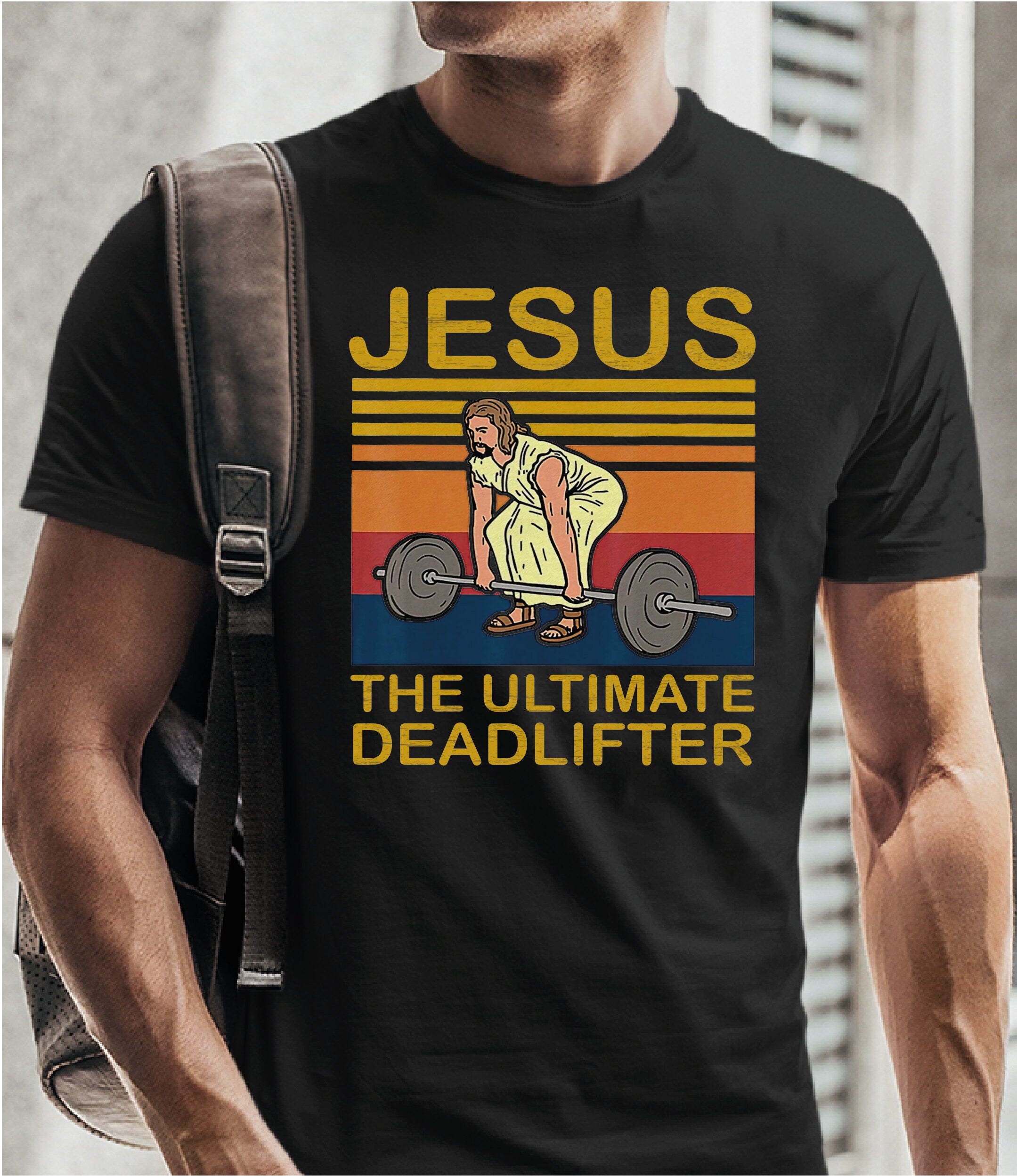 Jesus the Ultimate Deadlifter Shirt Christian Tshirt Religious Shirt G069