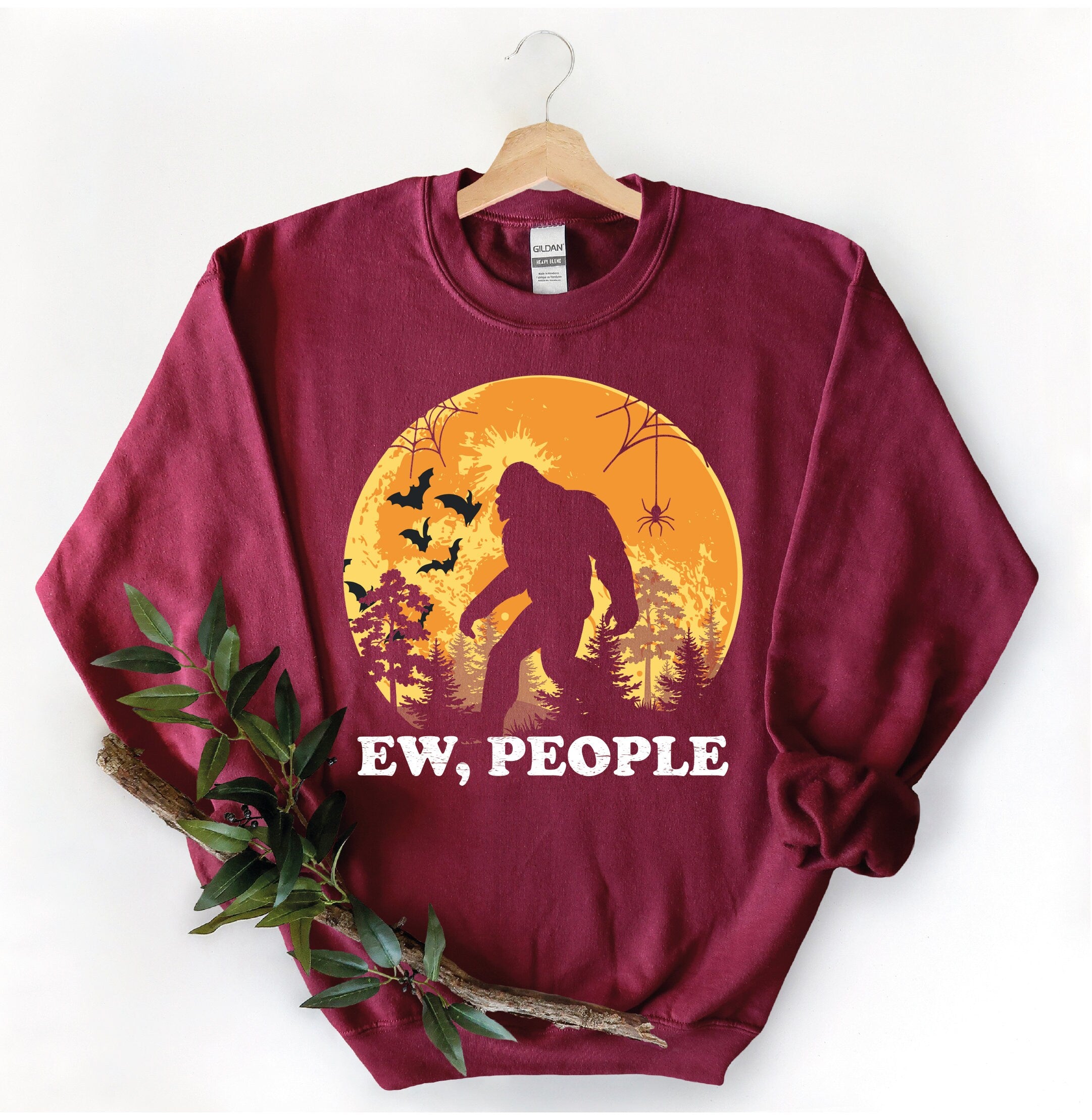 Ew People Bigfoot Sweatshirt Cute Bigfoot Sweatshirt Hiking Yeti Sasquatch Cool Vintage Shirt Gift-130