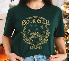 Custom Book Club Shirt Customized Book Shirt Book Club Since Reading Club T-shirt Personalized Name Book Club Tee LS853