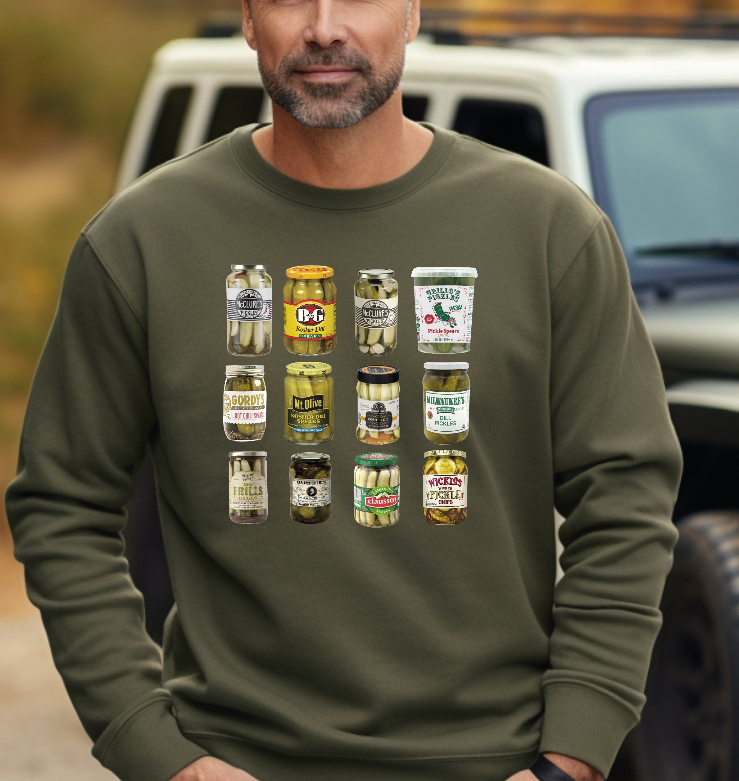 Vintage Style Canned Pickles Sweatshirt Canning Season Sweatshirt Pickle Lovers Sweatshirt Homemade Pickles Sweater