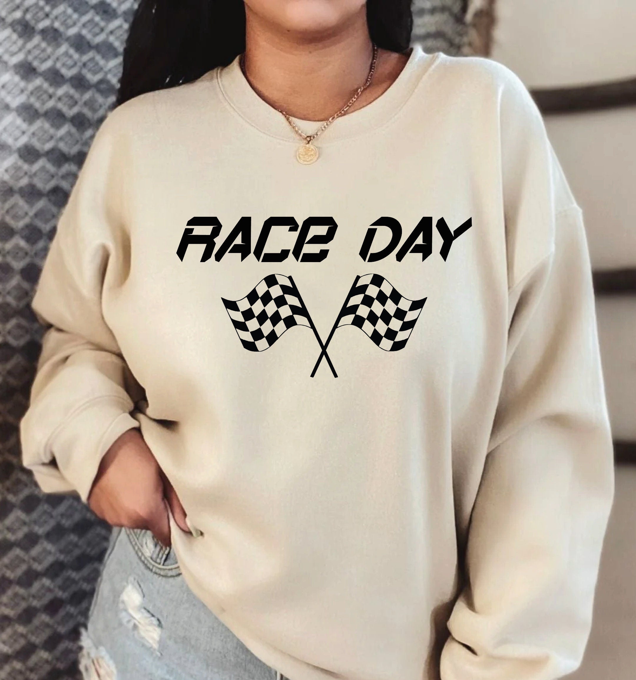 Racing Season Sweatshirts For Women Race Wife Hoodie Race Day For Man Sweatshirt Race Day Hoodie Racing Season Youth