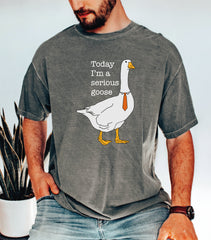 Today I’m A Serious Goose Comfort Colors Shirt Funny Silly Shirt Funny Goose Shirt Shirts for Men Funny Goose T-Shirt