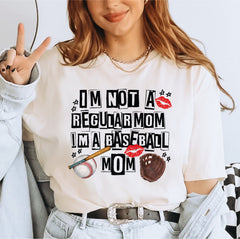 I’m Not Regular Mom Im A Baseball Mom Comfort Colors Shirt Baseball Mama Shirt Funny Baseball Mom T-Shirt Gift