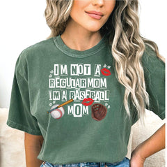 I’m Not Regular Mom Im A Baseball Mom Comfort Colors Shirt Baseball Mama Shirt Funny Baseball Mom T-Shirt Gift