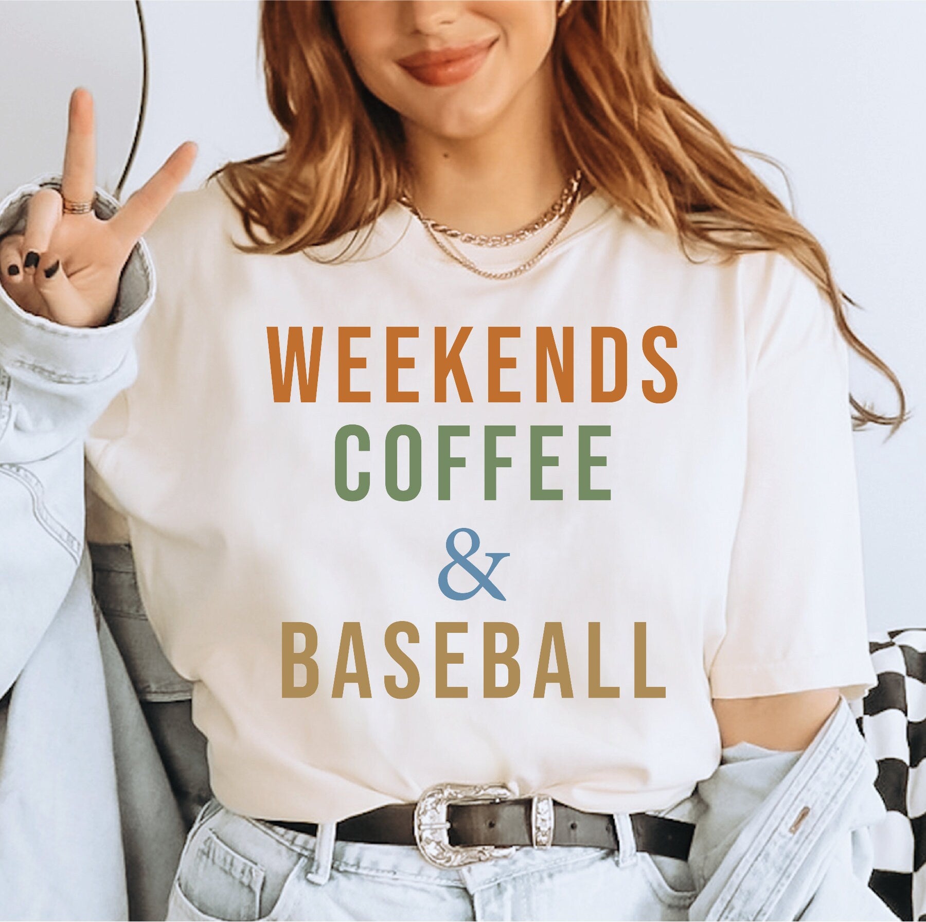 Custom Weekends Coffee And Baseball Comfort Colors Shirt Baseball Mom Shirt Gift for Baseball Lover Baseball Gifts LS886