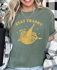 Stay Trashy Comfort Colors Shirt Funny Raccoon Shirt Funny Opossum Shirt Funny Skunk Tshirt Funny Meme Tee Funny Animal